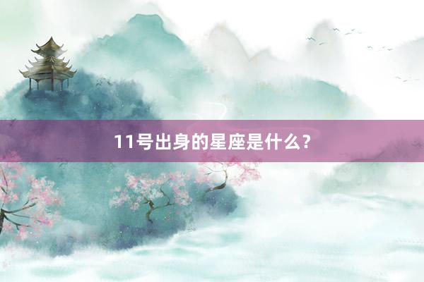 11号出身的星座是什么？